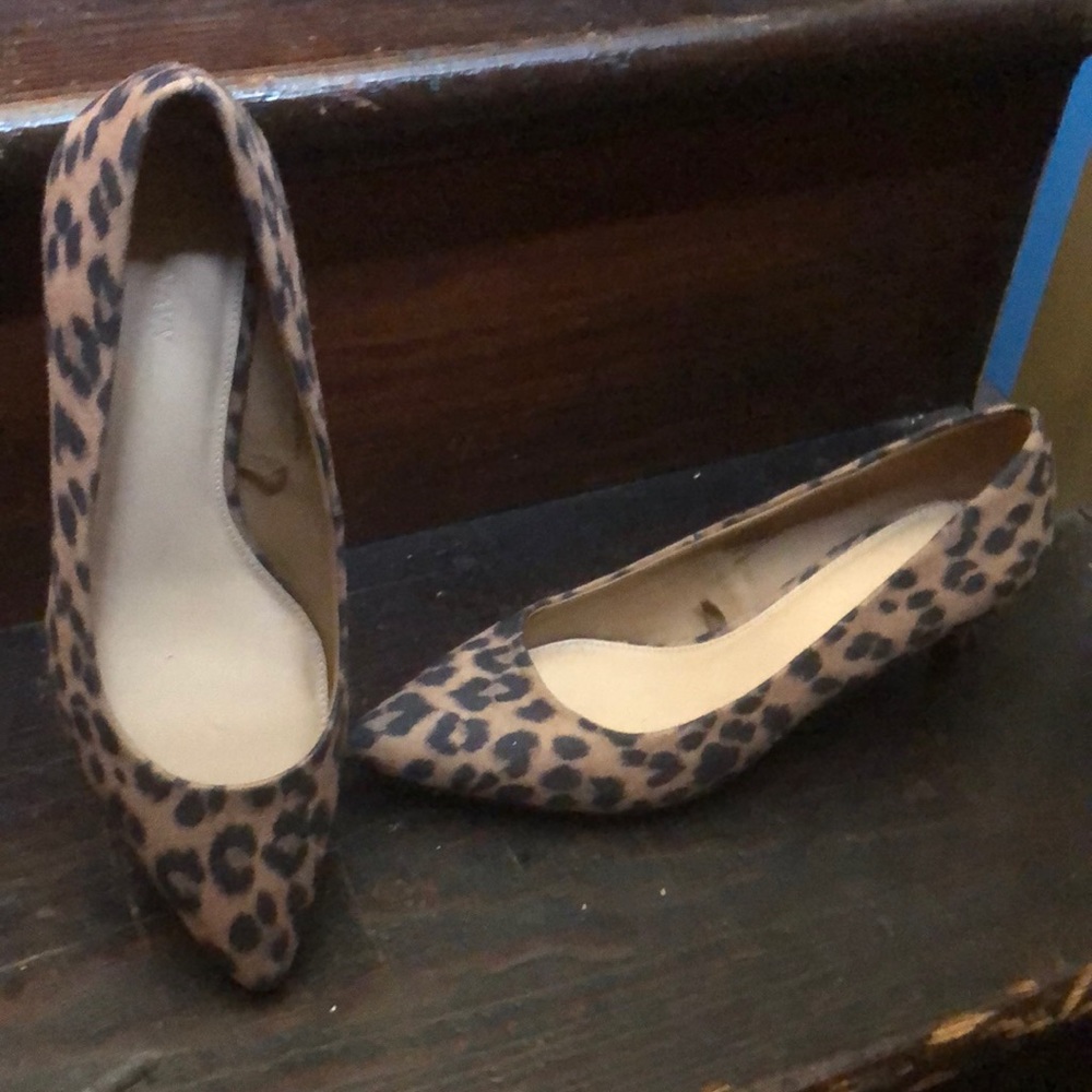 Cheetah print kitten Heels